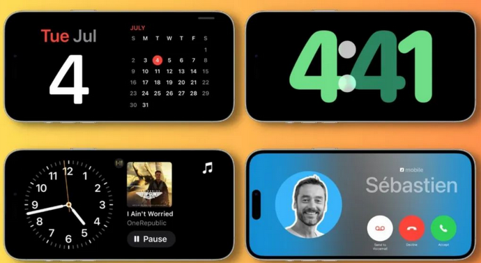 平桥苹果手机维修分享iOS17横屏充电待机显示有什么好处 