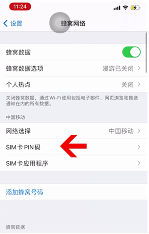 平桥苹果14维修网分享如何给iPhone14的SIM卡设置密码 